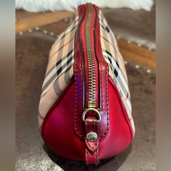 Burberry Bags Burberry Beigered Haymarket Check Pvc And Leather